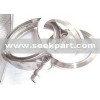 Exhaust V-band clamp and flange