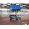 Hydraulic back-tipping two wheel trailer