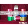 Colored aluminum strip for medicine bottle caps