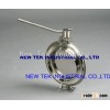 Hygienic Powder Tight Manual Triclamp or Welding Butterfly Valve