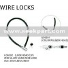 Steel bicycle wire lock U36302