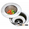 Woven mesh hole sink strainer in kitchen, bathroom sink