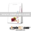 small white fruit designed paper bags for food