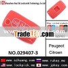 Hot-sale product Peugeot 3-button smart remote control Silicon Rubber bag(red)/029407-3