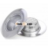 Sink strainer stops food particles, debris clogging pipes