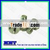 stainless steel slotted flat knurled head screw for audio system