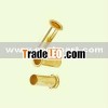 brass semitubular rivets
