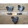 2012 china manufacturer pressing leaves decorative forged cast steel iron components