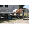 Portable horse panels are lightweight for easy assembly