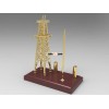 Diecast Oil Rig Derrick Model with Pen Holder