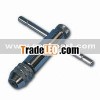 Ratchet Tap Wrench with Two Jaw Chucks, Available in Long and Short Versions