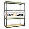 Boltless rivet shelving
