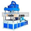 Vertical clamping horizontal injection molding machine