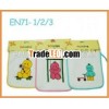 Cotton terry printing design waterproof bibs