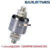 Mercury slip ring with 1200RPM working speed and big current for military machine from Barlin Times