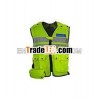 DQ003 300D oxford shell police security vest with reflective tape,