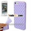 Three-dimensional Wave Shape TPU Shell for iPhone 5 (Purple)