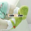 wholesale baby crochet shoes cute knitting shoes with button children handmade boots