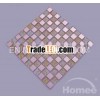 NM12 thickness 5mm crystal pink mirror glass tile-mirror wall tile