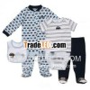 4 pcs set baby clothes set with 100% cotton fabric