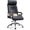 High back office chair with stainless steel armrest 1205A