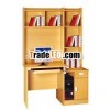 Design Wooden Computer Table With Bookshelf MD1056