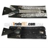 Unisex Clip-on Braces Elastic Suspender Sequin \ Black\  Y- back Suspender