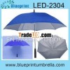 stick silver coated uv cut fabric led umbrella