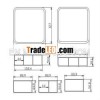 Horse fence vinyl fence pvc fencing post and rail