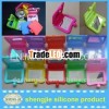 fashional portable small silicone make up mirror