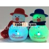 Flashing Plastic Snowman Christmas Decoration with LED Light inside