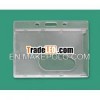 Hard Plastic Name Card Holders with Thumb Slot