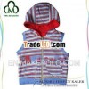 Autumn stripe vest childrens hooded vest for baby