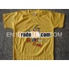 cartoon printing colourful natural cotton material kid t-shirt