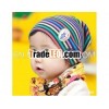 Baby Fashion Multi-Colors Pinstripe Cotton Yarn Children's Hats Kid's Caps 4 Colors Random