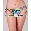 Fashion printing lady swimsuit cloth with tie side