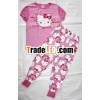 Cute sweet girls 2 pcs pajamas short sleeve top 100%cotton new order 2012