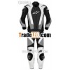 RC-1 MOTORBIKE TWO PIECE LEATHER SUIT GRAY 48/58