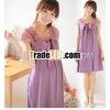 purle chiffon maternity gallus dress
