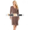 Maxfashion Fashion Lace Trim Maternity Robe