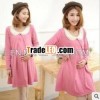 F70041F the spring and autumn outfit maternity wear long-sleeved dress bigger sizes easy pregna