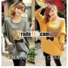 F70036F FALL PREGNANT CAT SIDEKICKS BOWNOT MATERINITY CLOTHES LOOSE BIG YARDS