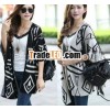 Bohemia Style Long Sleeves Maternity Knitted Dress Shirt