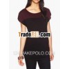 2014 New Arrival Top Sellers Colour-Block Nursing Top with Shoulder Snaps With Quick Nursing Access
