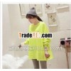 AUTUMN OUTFIT NEW CANDY COLOR LON LOOSE PURE COLOR LONG SLEEVE TSHIRT