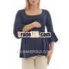 Wholesale Lantern Sleeve Maternity & Nursing Top, V-neck sexy nursing wear