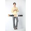 women pants with wide legs and sepcial design on belly
