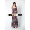 the most popular nice workmanshi black and white stripe long sleeve dress, chevron stripes maxi dres