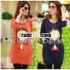 F70002F HAN EDITIONNEW FASHIONMATEITY PREGNANT WOMEN COATLOOSE LONG SLEEVED PREGNANT WOMEN
