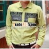 KOREAN FASHION CORDUROY MAN'S T-SHIRT